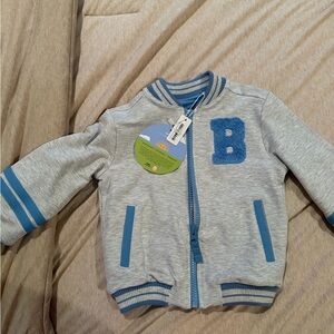 Little Sleepies Disney Bluey Blue and Cream Jacket